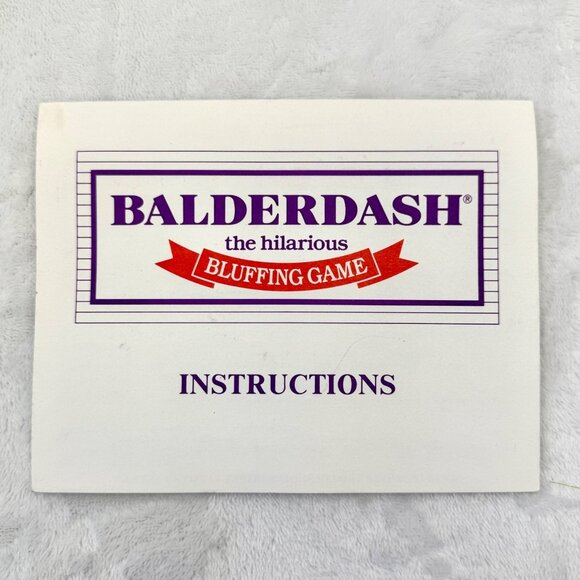 Vintage 1984 Balderdash Hilarious Bluffing Game The Games Gang 100% Complete - Picture 6 of 10